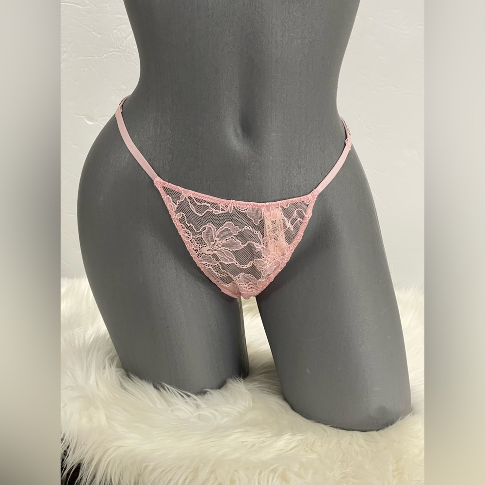 Victoria’s Secret Very Sexy Shine Strap Lace V-String Panty Thong Underwear. NWT - Picture 4 of 15